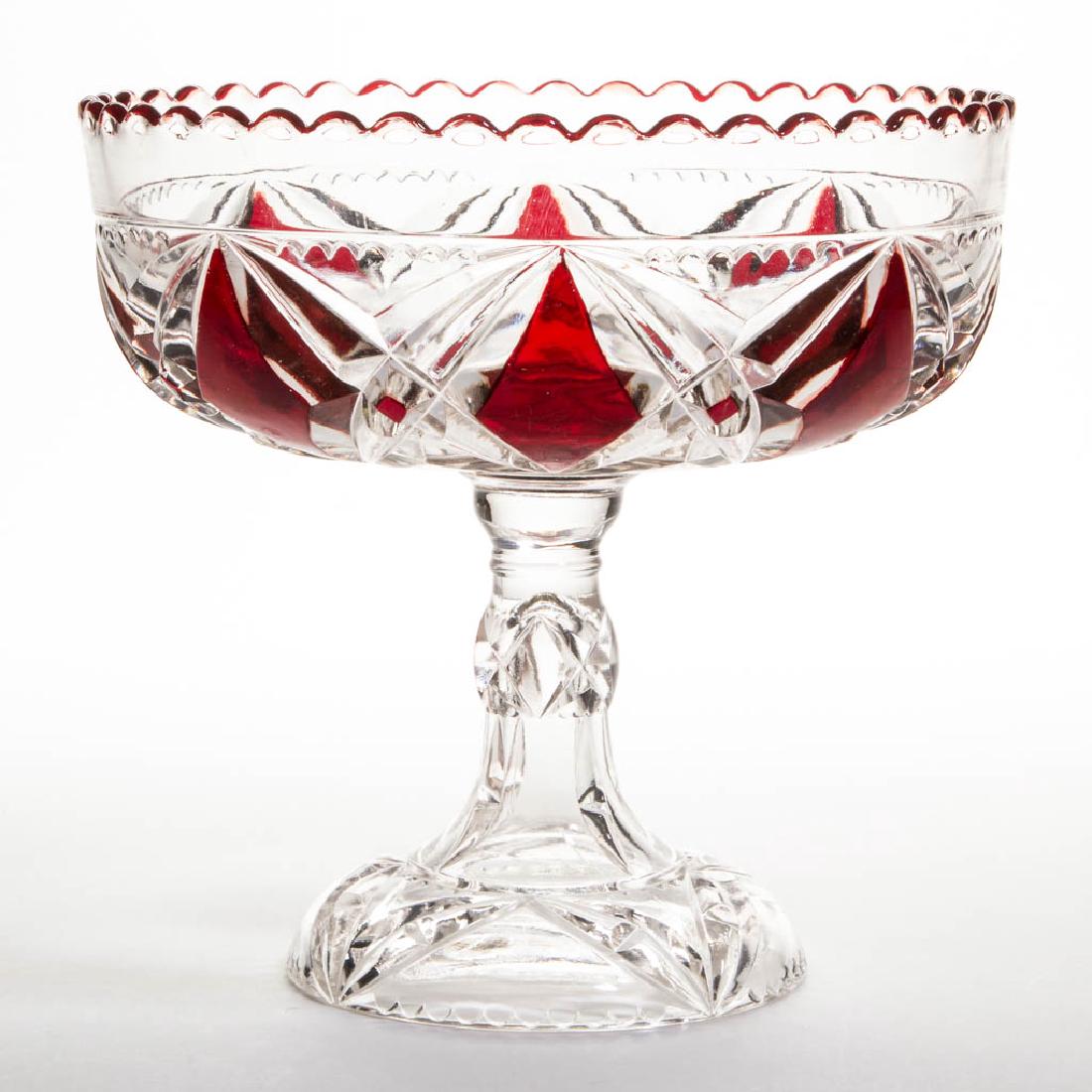 ALBANY - RUBY-STAINED OPEN COMPOTE (1 of 1)