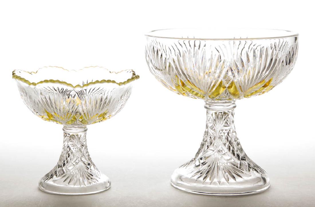 CHAMPION (OMN) - AMBER-STAINED OPEN COMPOTES, LOT OF (1 of 1)