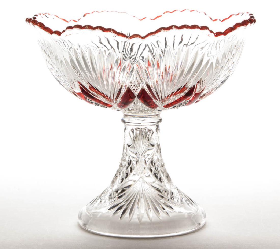 CHAMPION (OMN) - RUBY-STAINED OPEN COMPOTE (1 of 1)