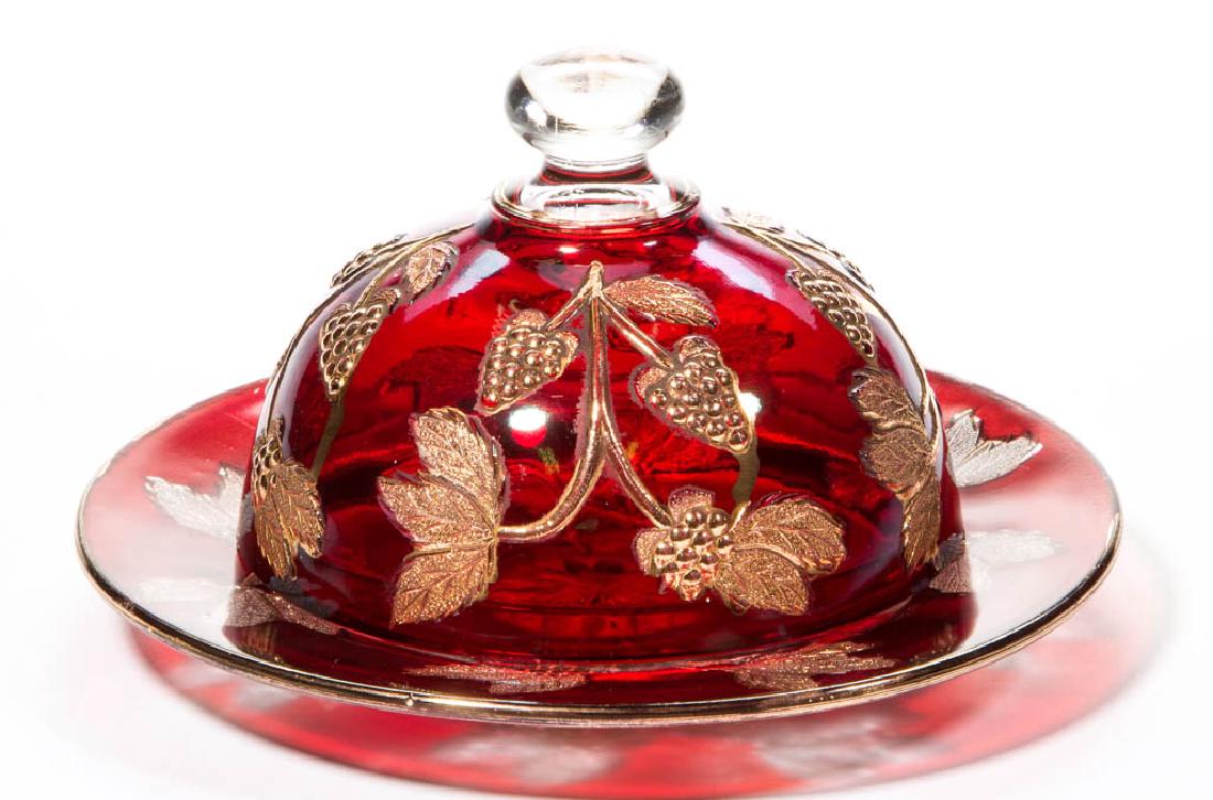 CO-OP'S NO. 375 / DEWBERRY - RUBY-STAINED COVERED (1 of 1)