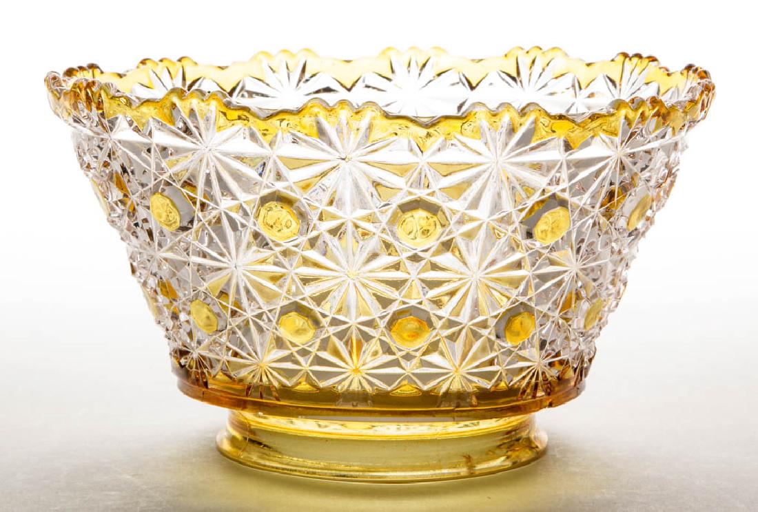 DAISY AND BUTTON - AMBER-STAINED GAS SHADE (1 of 1)