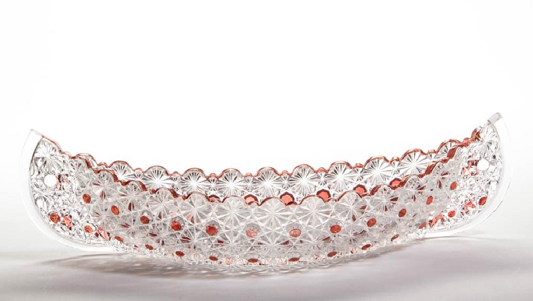 DAISY AND BUTTON WITH RED DOTS - RUBY-STAINED WALL (1 of 1)