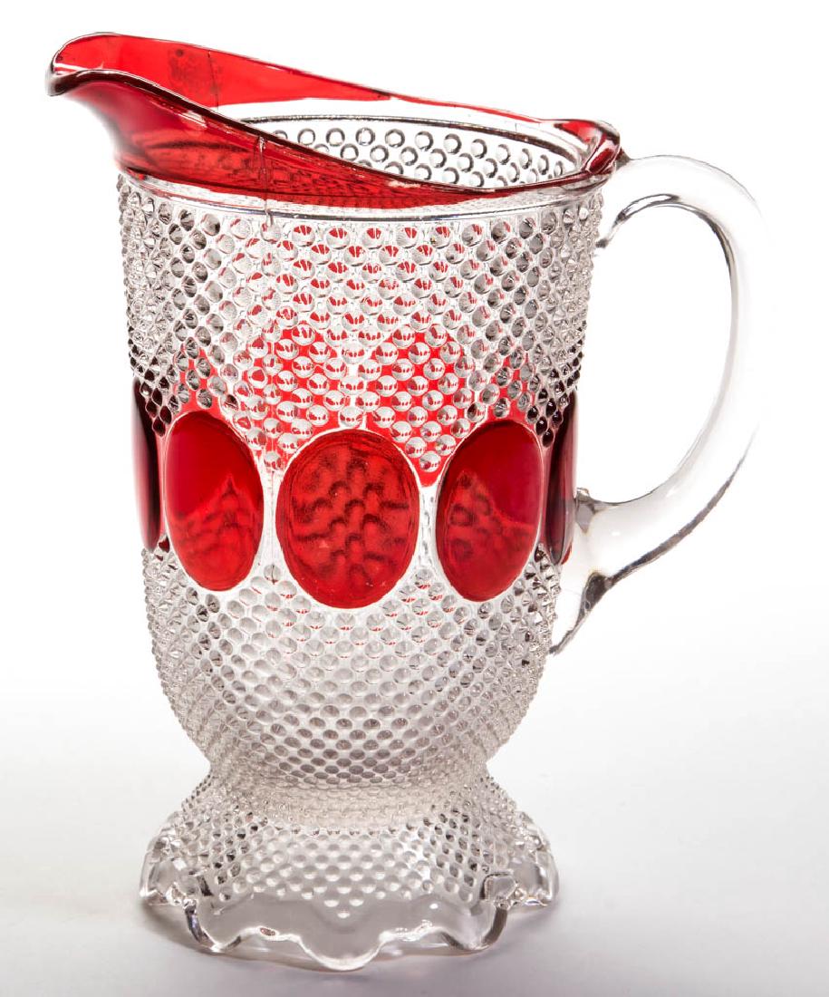 DEW AND RAINDROP - RUBY-STAINED WATER PITCHER (1 of 1)