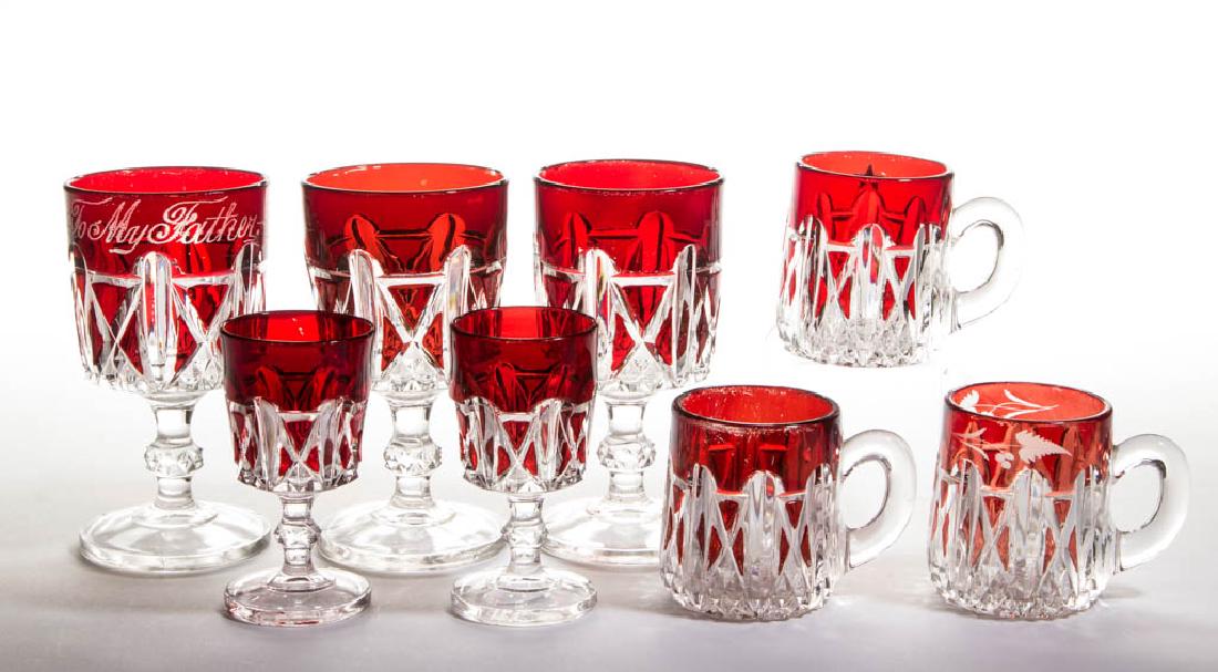 DOYLE NO. 76 / TRIPLE TRIANGLE - RUBY-STAINED DRINKING (1 of 1)