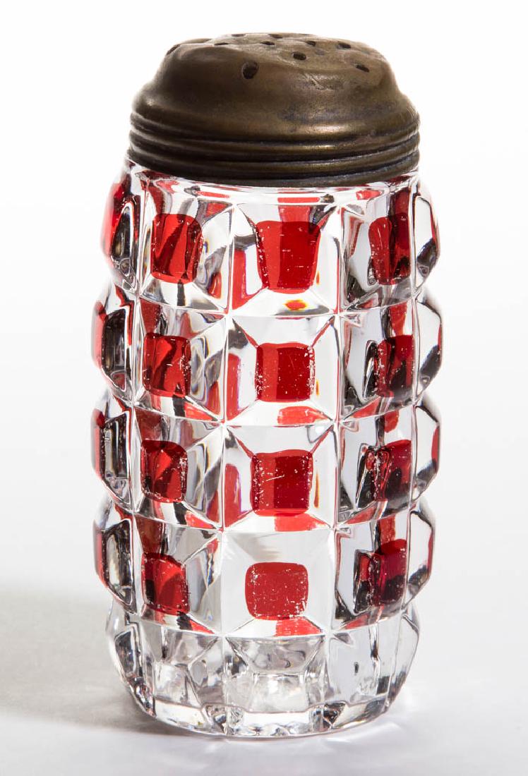 DUNCAN NO. 331 / LATE BLOCK - RUBY-STAINED SUGAR SHAKER (1 of 1)