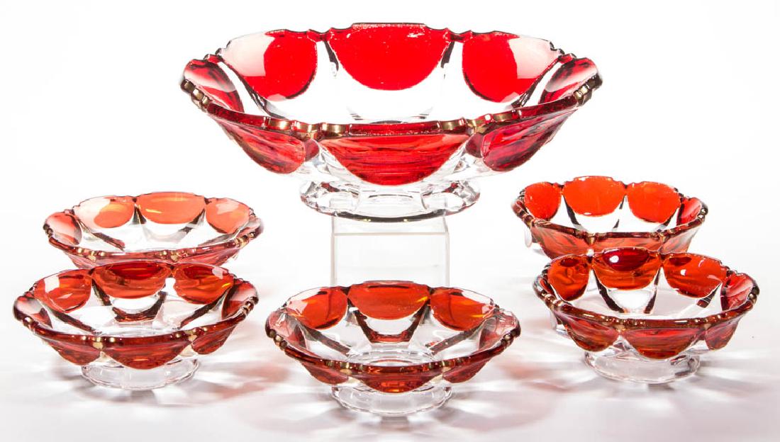 DUNCAN NO. 73 / THUMBNAIL - RUBY-STAINED SIX-PIECE (1 of 1)