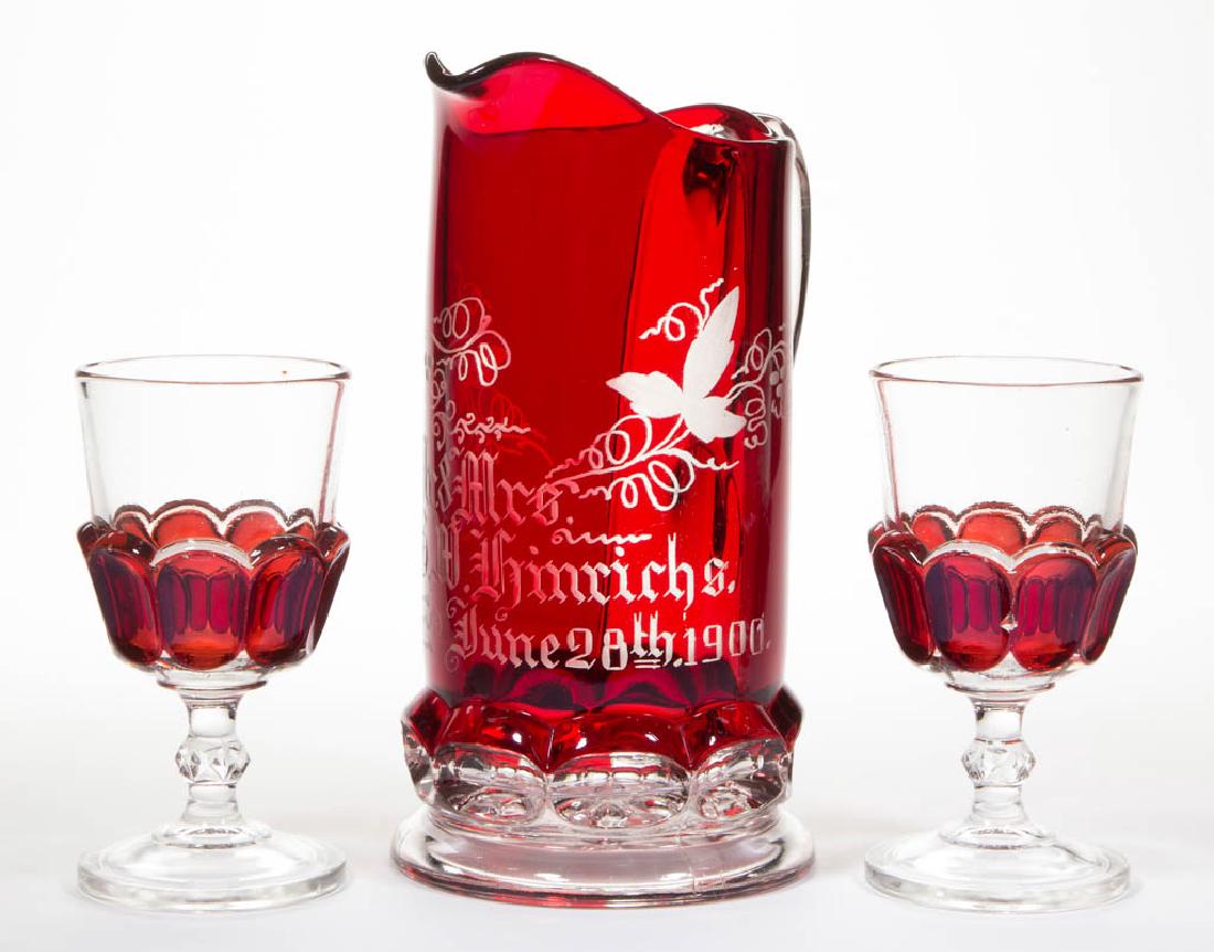 EYEBROWS / DOYLE NO. 11 - RUBY-STAINED ASSEMBLED (1 of 1)