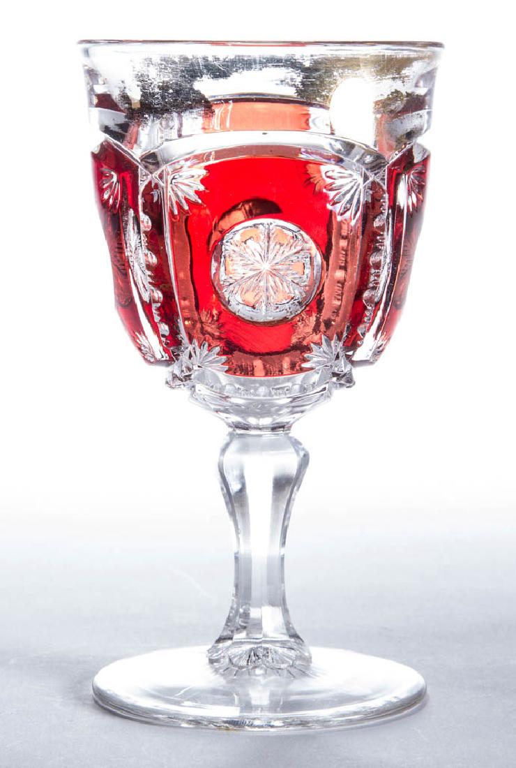 FROST CRYSTAL / PEERLESS (OMN) - RUBY-STAINED GOBLET (1 of 1)