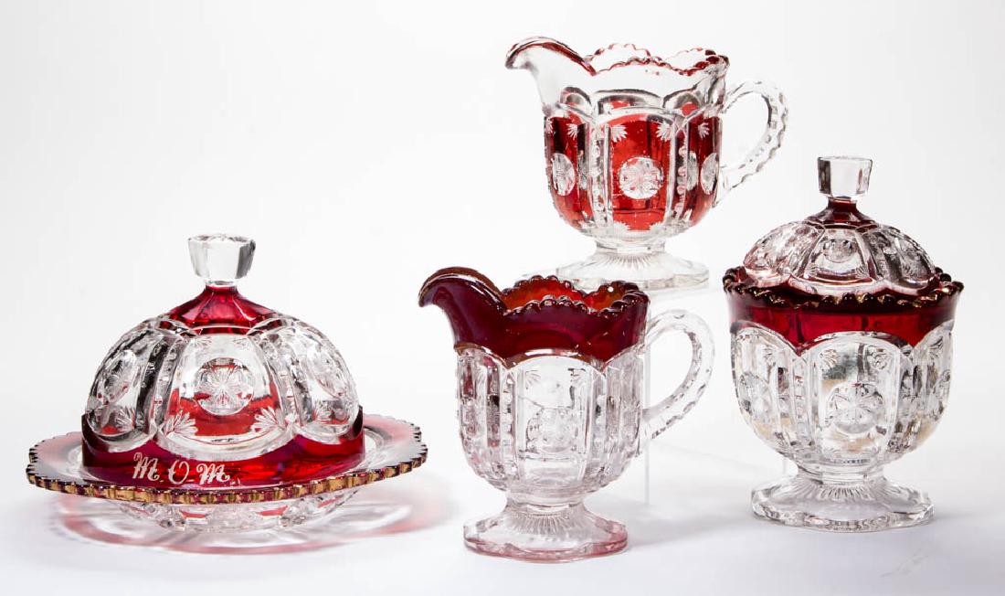 FROST CRYSTAL / PEERLESS (OMN) - RUBY-STAINED TABLE (1 of 1)