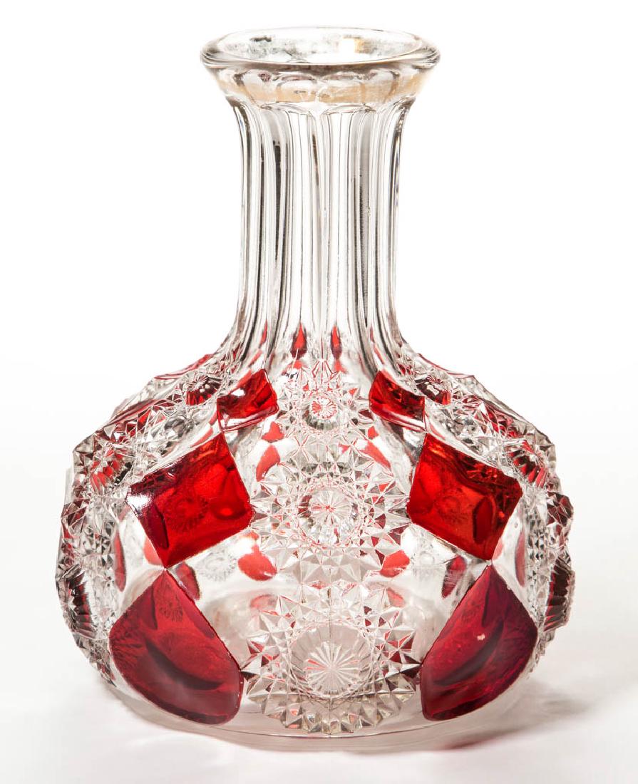 GLORIA (OMN) - RUBY-STAINED WATER CARAFE / BOTTLE (1 of 1)