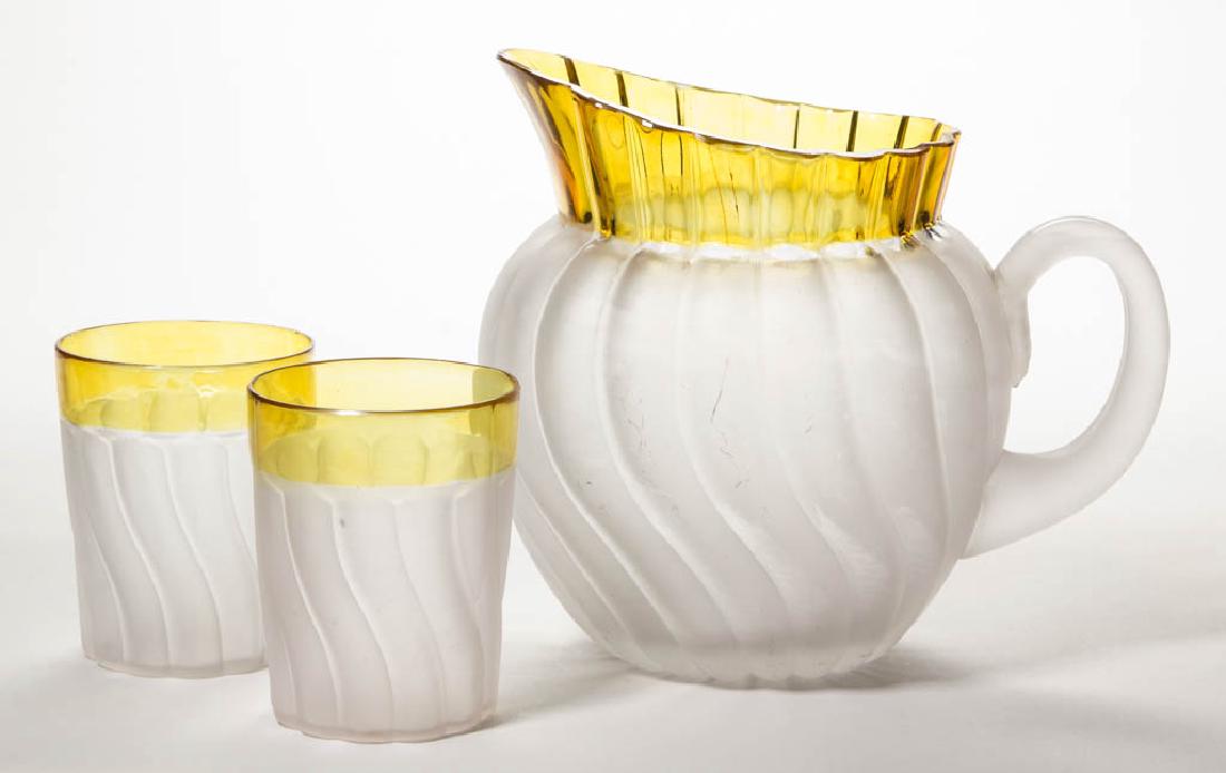 HOBBS NO. 326 / SWIRL - AMBER-STAINED THREE-PIECE WATER (1 of 1)