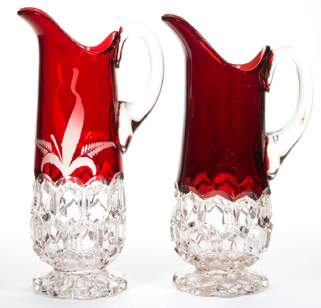 HOBBS NO. 335 / HEXAGON BLOCK - RUBY-STAINED WATER (1 of 1)