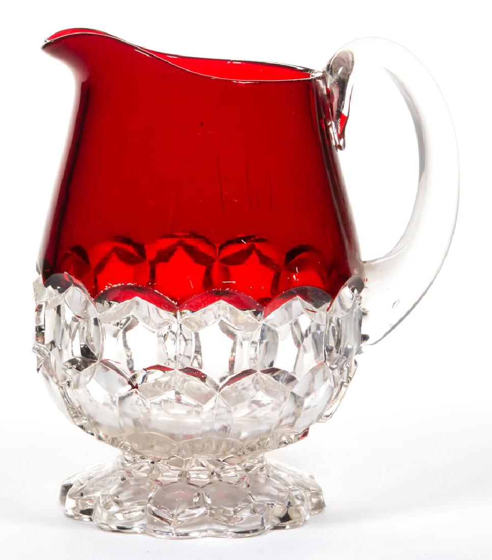 HOBBS NO. 335 / HEXAGON BLOCK - RUBY-STAINED WATER (1 of 1)