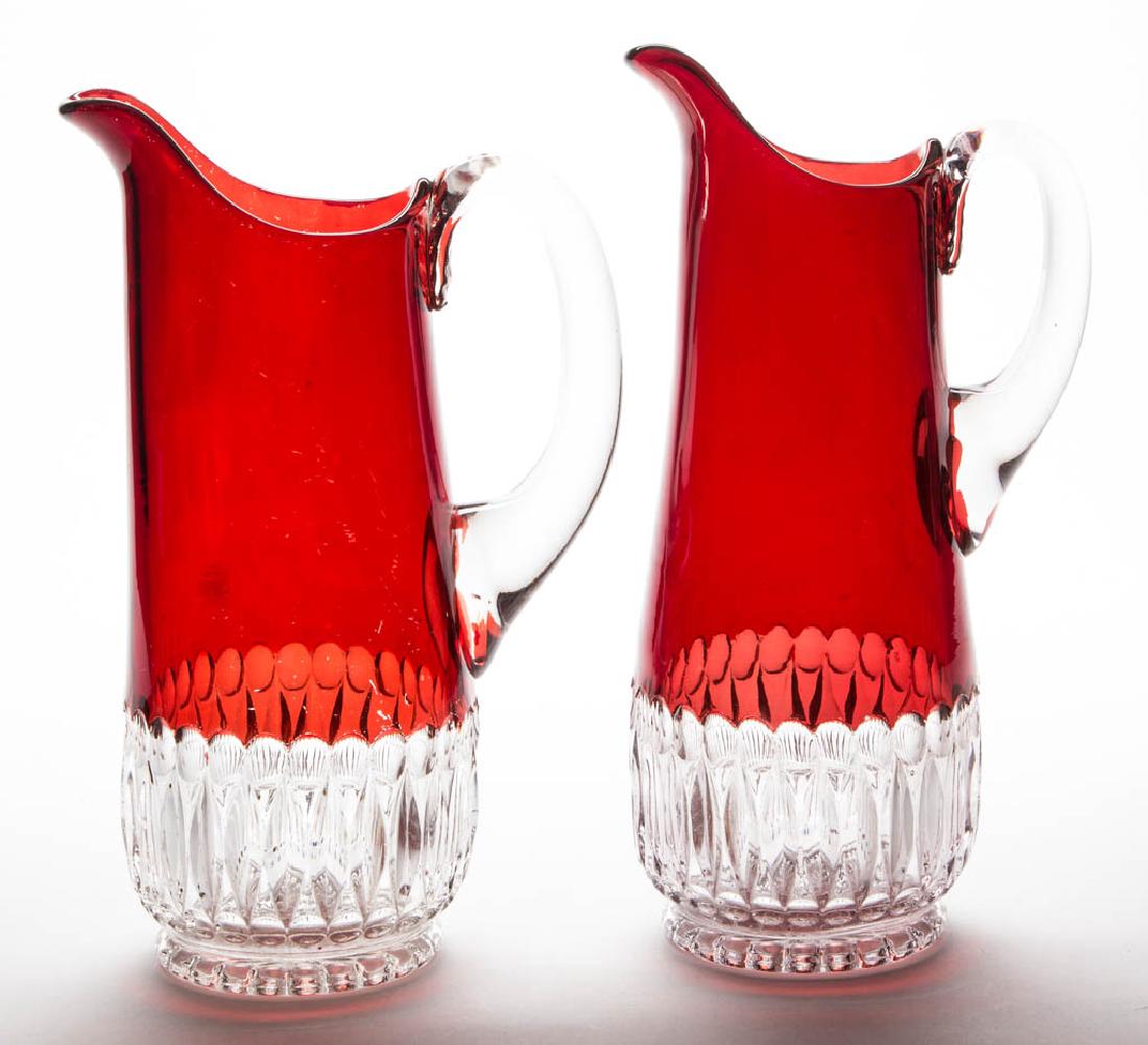 HOBBS NO. 341 / MARIO - RUBY-STAINED WATER PITCHERS, (1 of 1)