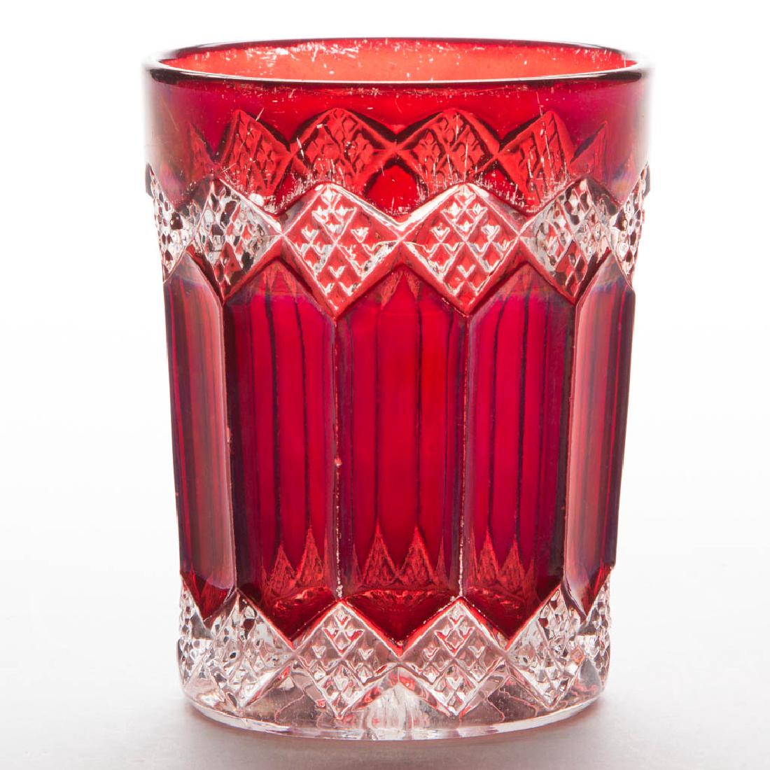 IMPERIAL NO. 1 / THREE-IN-ONE - RUBY-STAINED TUMBLER (1 of 1)