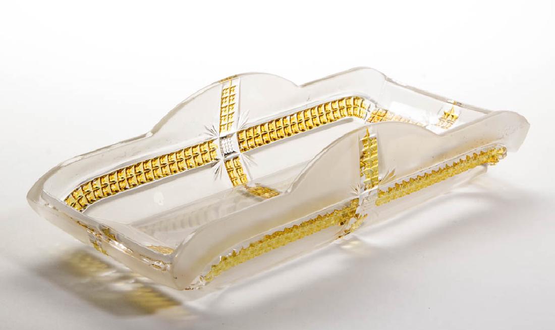 KLONDIKE / AMBERETTE (OMN) - AMBER-STAINED CELERY TRAY (1 of 1)