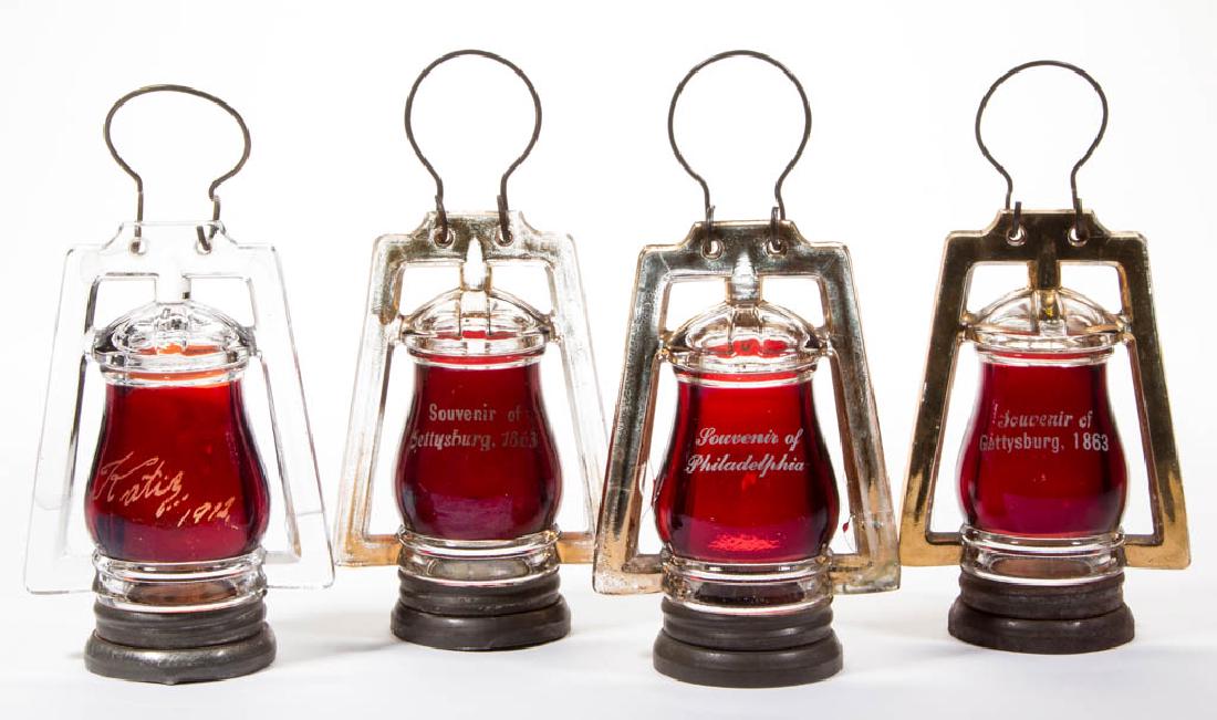LANTERN BARN-TYPE 1 - RUBY-STAINED CANDY CONTAINERS, (1 of 1)