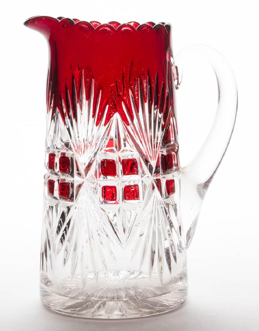 MAJESTIC (OMN) - RUBY-STAINED WATER PITCHER (1 of 1)
