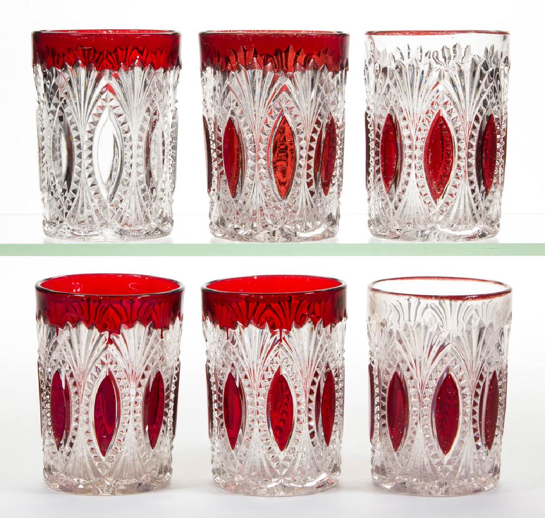 MCKEE NO. 79 / BORDERED ELLIPSE - RUBY-STAINED (1 of 1)