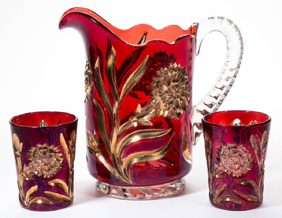 NEW MARTINSVILLE NO. 88 / CARNATION - RUBY-STAINED (1 of 1)