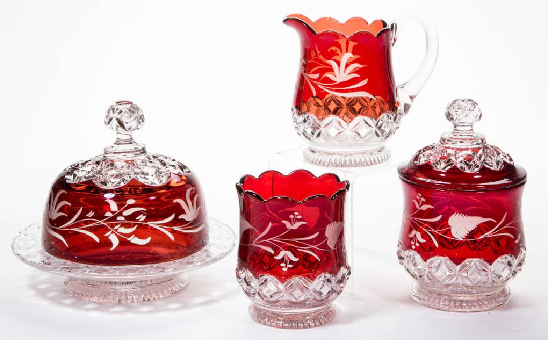 PIONEER'S VICTORIA - RUBY-STAINED ASSEMBLED FOUR-PIECE (1 of 1)