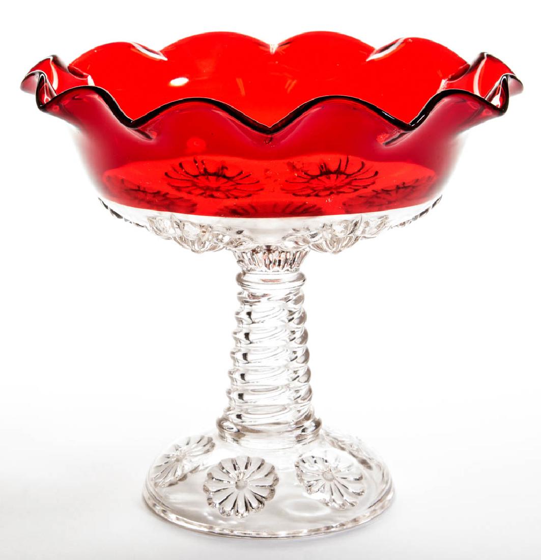 RIVERSIDE NO. 408 / DOUBLE DAISY - RUBY-STAINED OPEN (1 of 1)