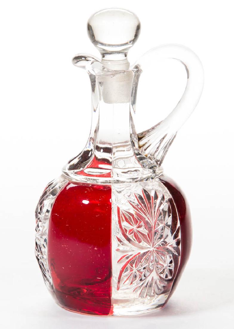 RIVERSIDE NO. 436 / BRILLIANT - RUBY-STAINED CRUET (1 of 1)