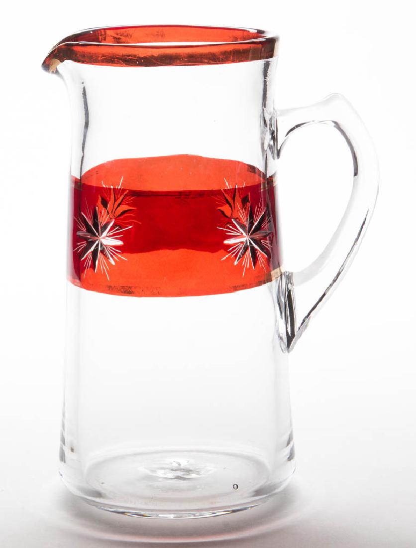STAR OF THE NORTH - RUBY-STAINED WATER PITCHER (1 of 1)