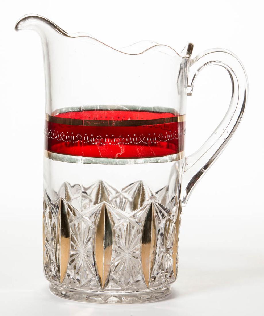 STARTEC - RUBY-STAINED WATER PITCHER (1 of 1)