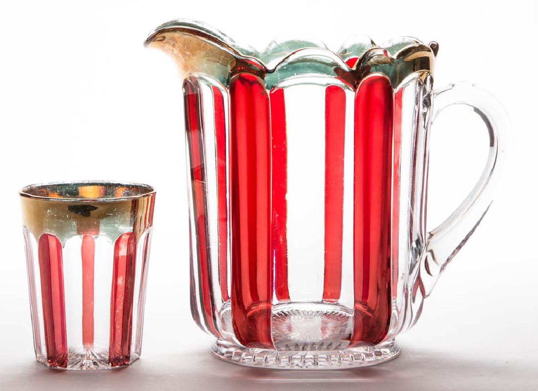 TARENTUM NO. 240 / SPATULA - RUBY-STAINED WATER PITCHER (1 of 1)