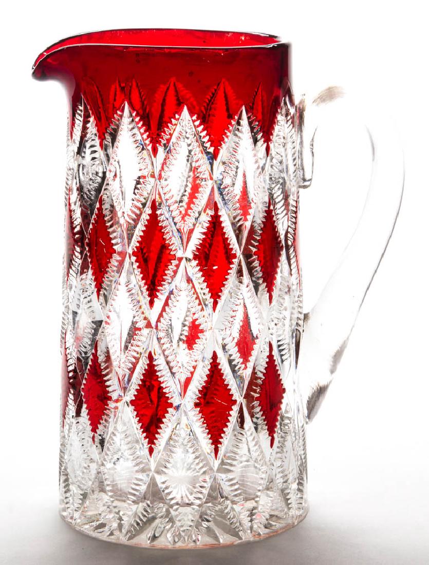 TARENTUM'S MANHATTAN - RUBY-STAINED WATER PITCHER (1 of 1)