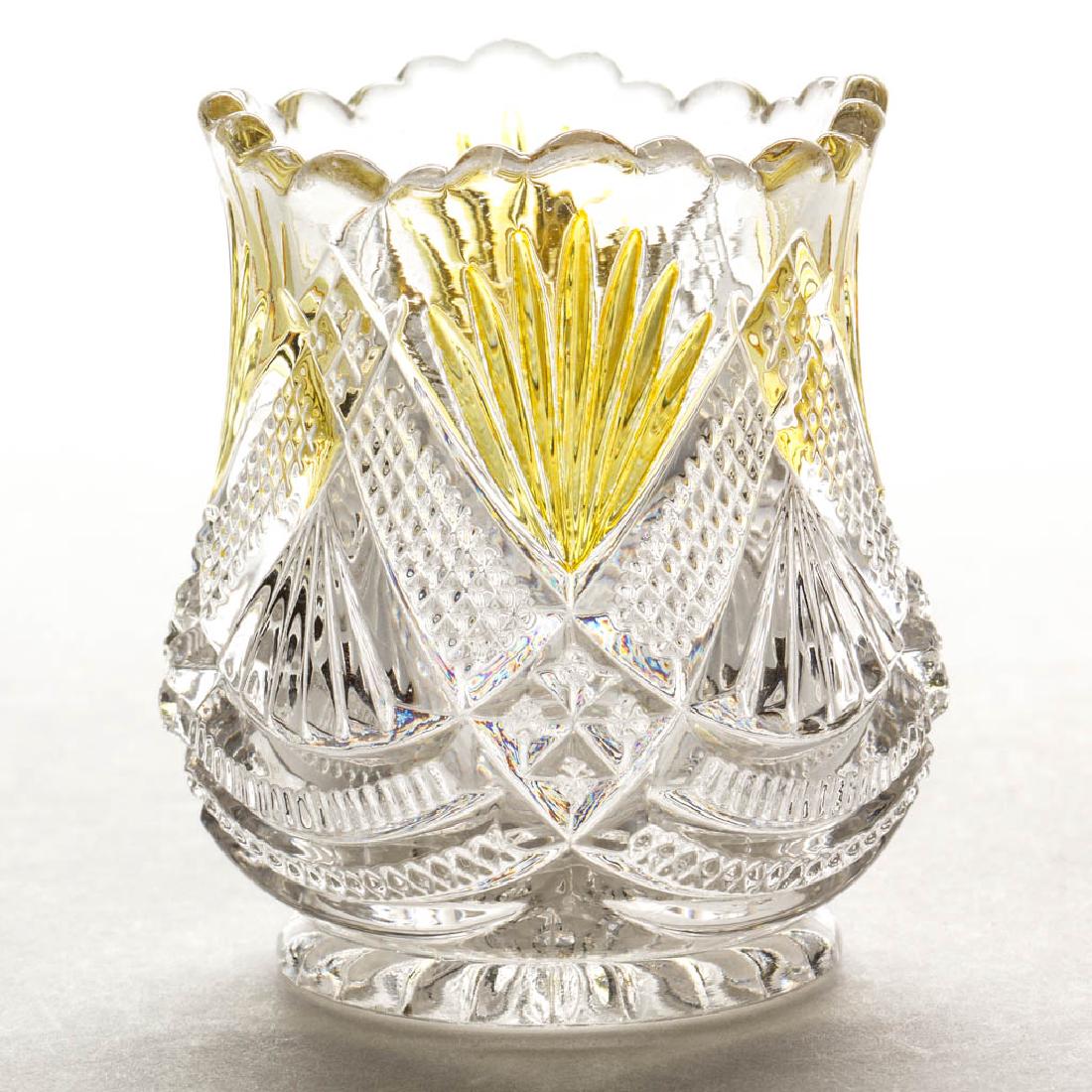 TEEPEE - AMBER-STAINED TOOTHPICK HOLDER (1 of 1)