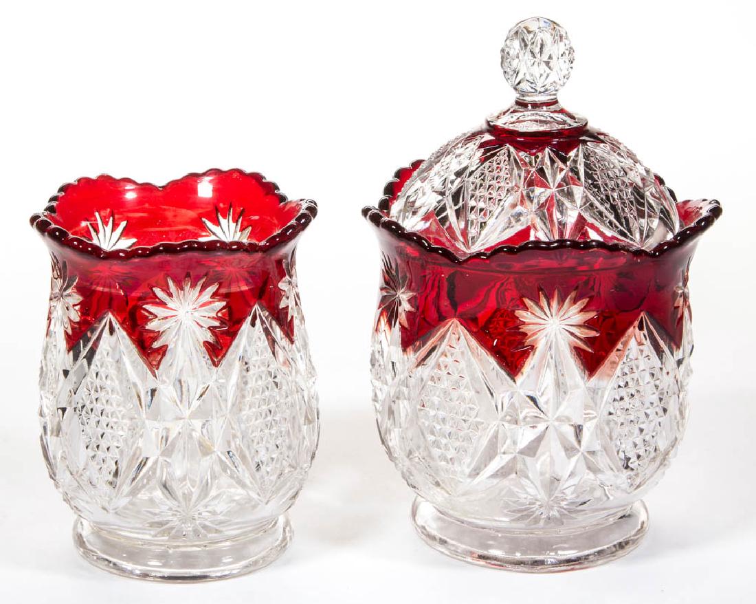 WESTMORELAND'S STERLING - RUBY-STAINED TABLE ARTICLES, (1 of 1)