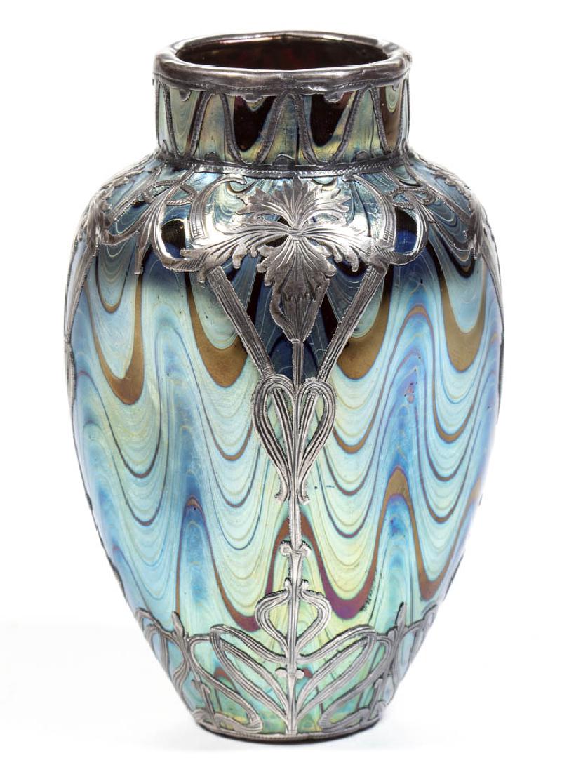 LOETZ PHÄNOMEN GENRE 6893 - SILVER-OVERLAY VASE (1 of 2)
