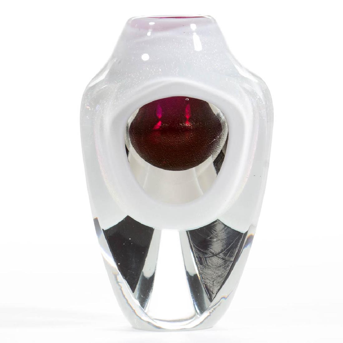 JON KUHN FLOATING ORB STUDIO ART GLASS PAPERWEIGHT / (1 of 3)