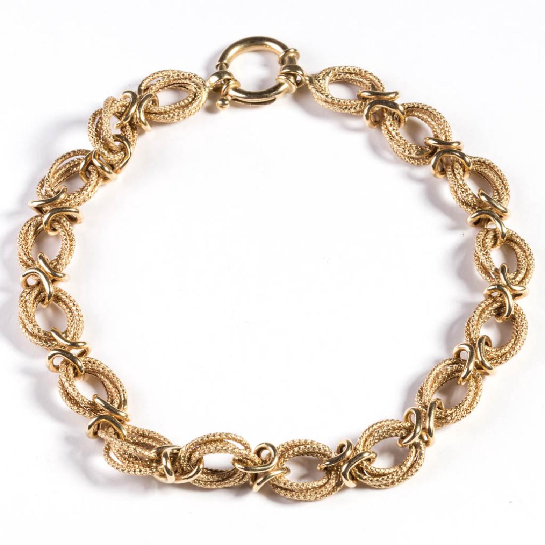 VINTAGE TURKISH LADY'S 18K GOLD BRACELET
