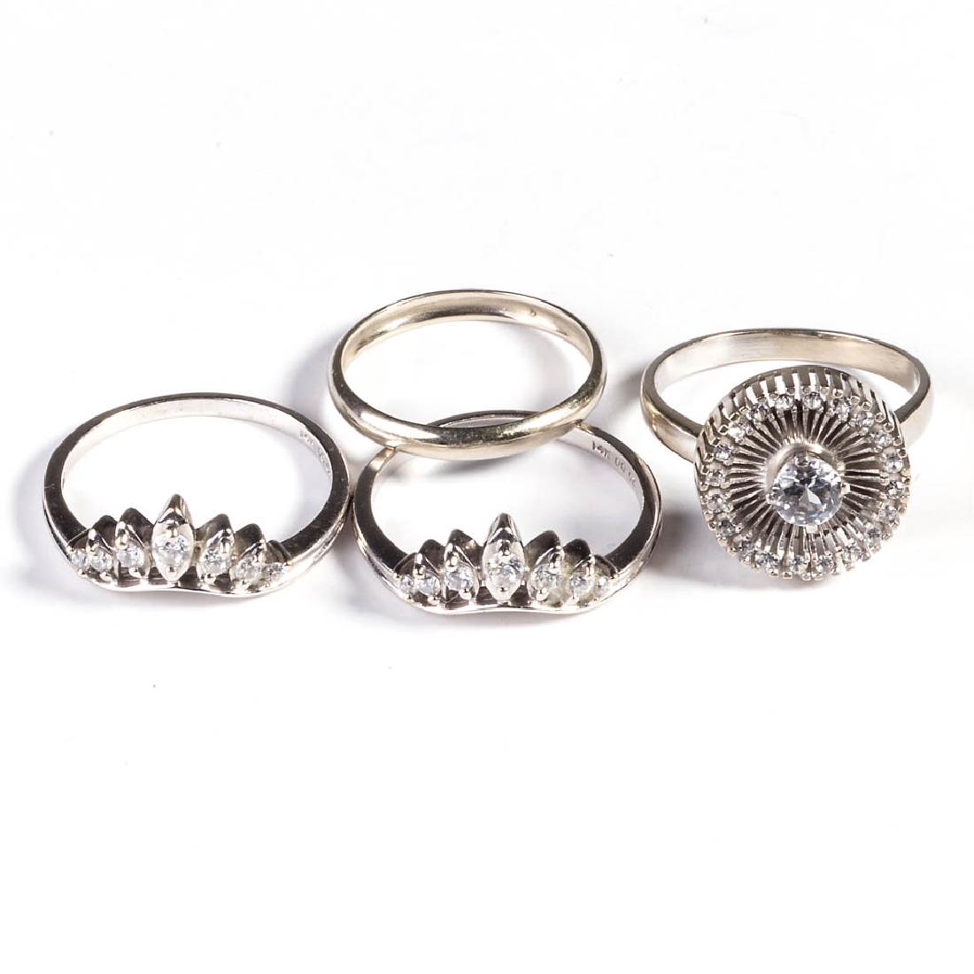 VINTAGE LADY'S 14K AND 18K WHITE GOLD AND ZIRCONIA (1 of 1)