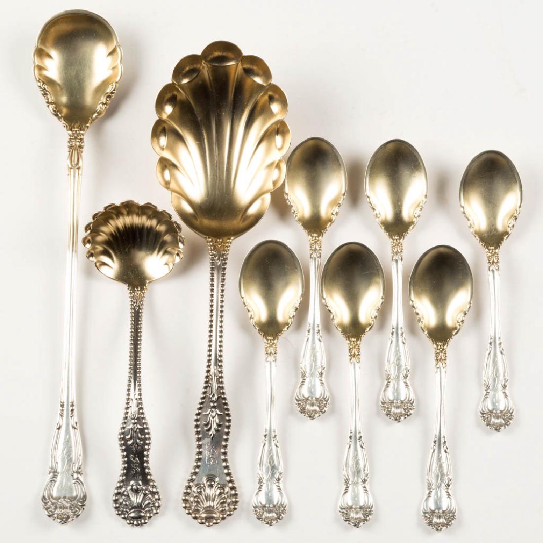 AMERICAN STERLING SILVER SPOONS, LOT OF NINE (1 of 1)