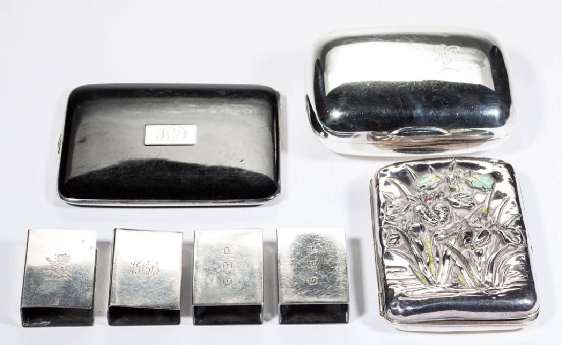 STERLING SILVER DRESSER AND OTHER ARTICLES, LOT OF SIX (1 of 1)