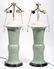 CHINESE CELADON CERAMIC VASES / LAMP BASES, LOT OF TWO