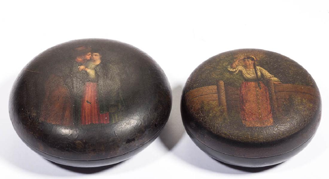 RUSSIAN LUKUTIN LACQUER BOXES, LOT OF TWO (1 of 5)