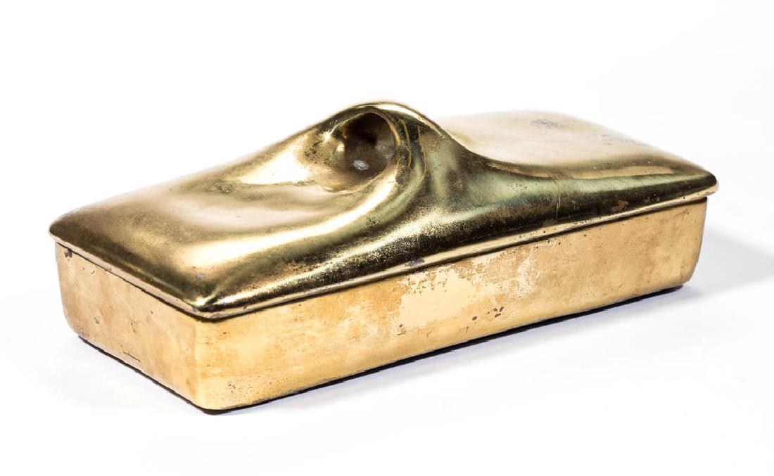 BEN SEIBEL DESIGN JENFRED-WARE BRASS CIGARETTE BOX (1 of 2)