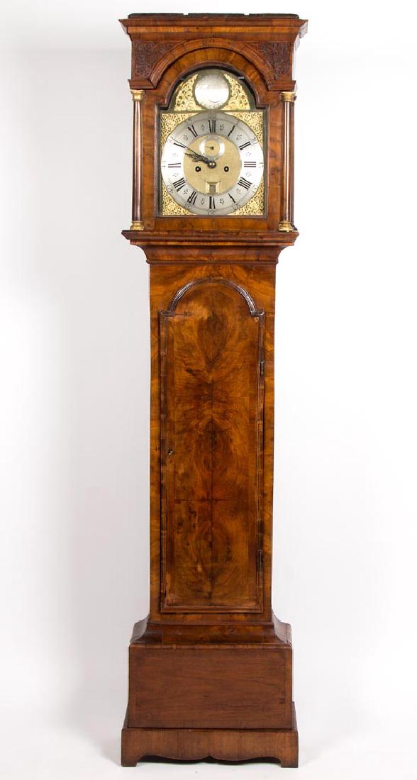 ENGLISH GEORGIAN MAHOGANY TALL CASE CLOCK (1 of 4)