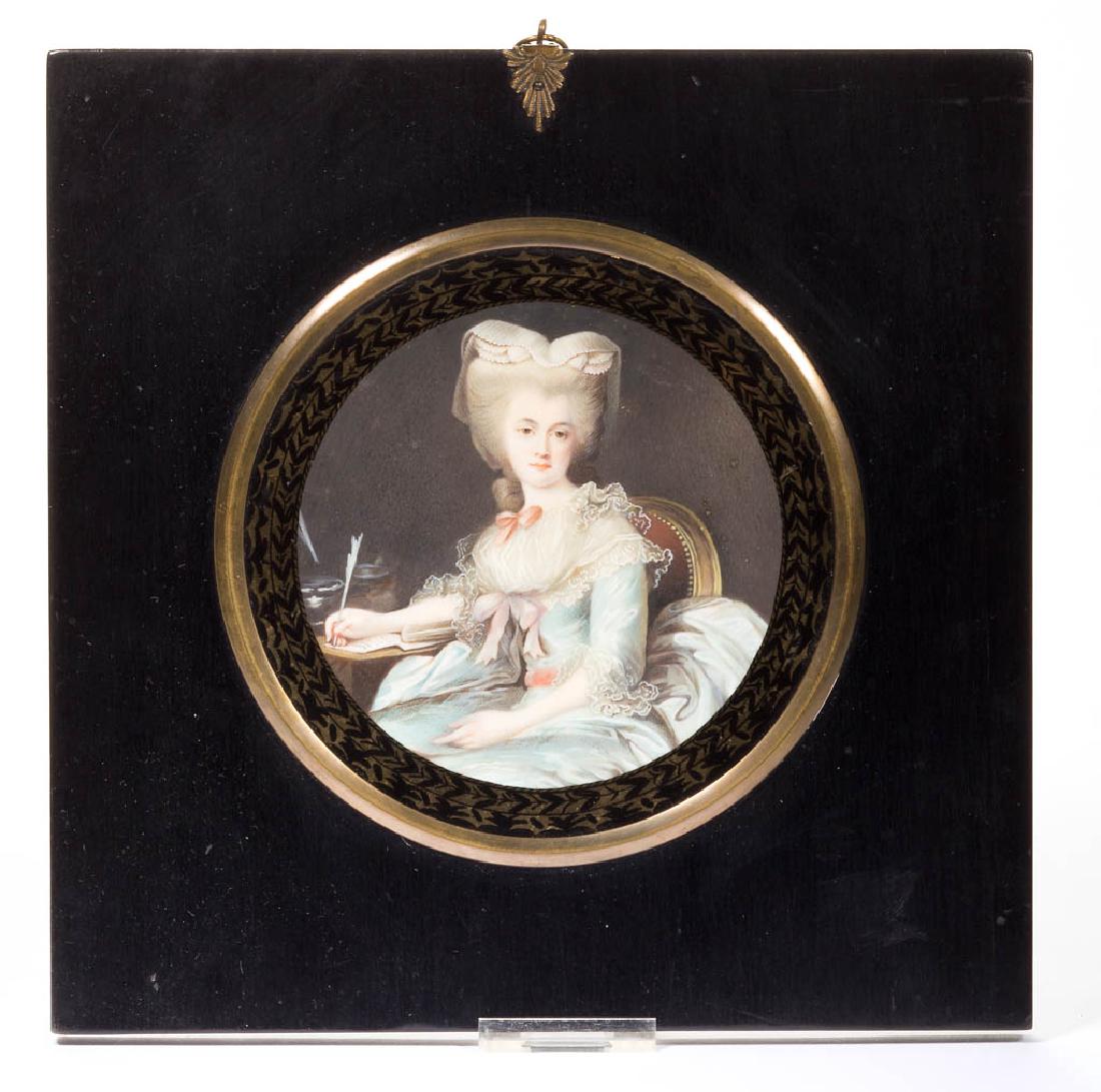 BRITISH OR CONTINENTAL SCHOOL (19TH CENTURY) MINIATURE (1 of 2)