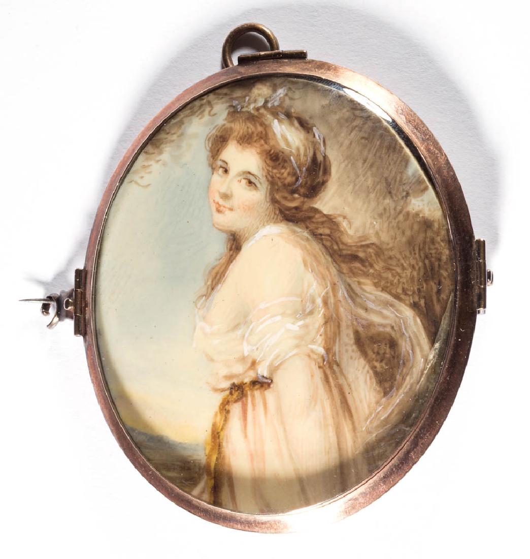 BRITISH OR CONTINENTAL SCHOOL (19TH CENTURY) MINIATURE (1 of 2)