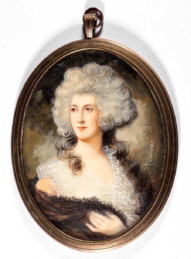 BRITISH OR CONTINENTAL SCHOOL (19TH CENTURY) MINIATURE (1 of 2)