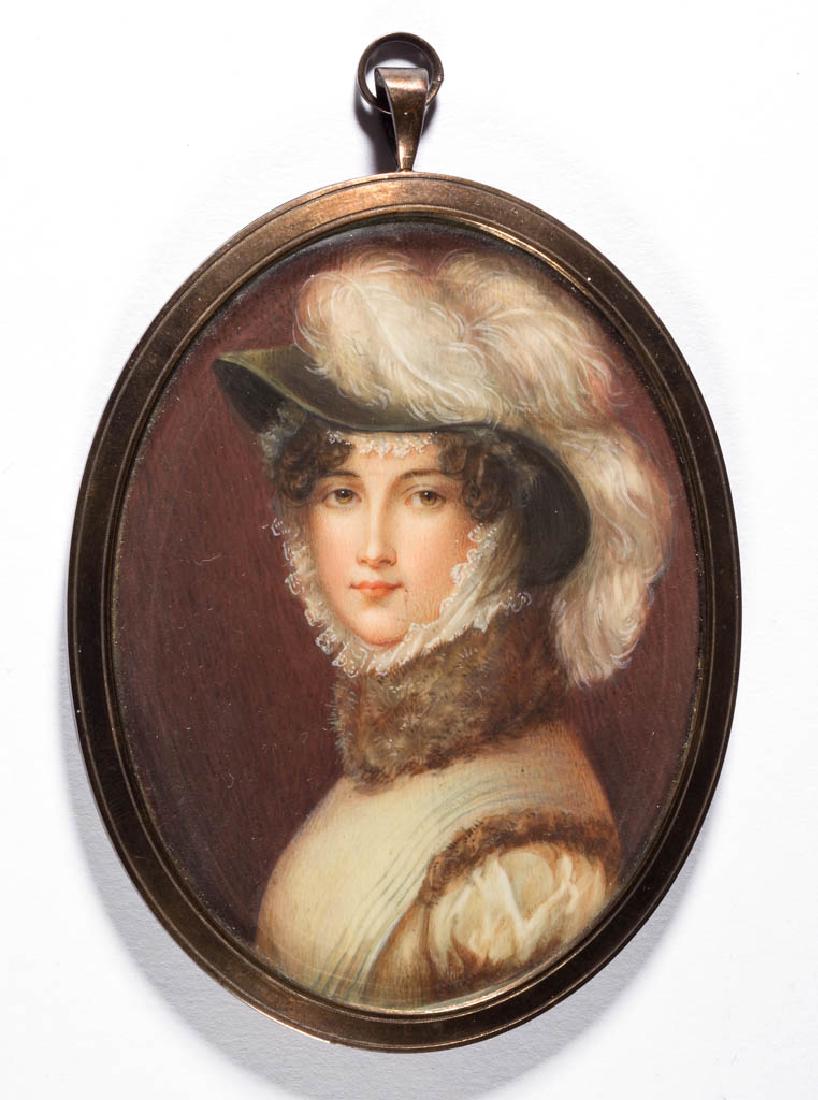 BRITISH OR CONTINENTAL SCHOOL (19TH CENTURY) MINIATURE (1 of 2)