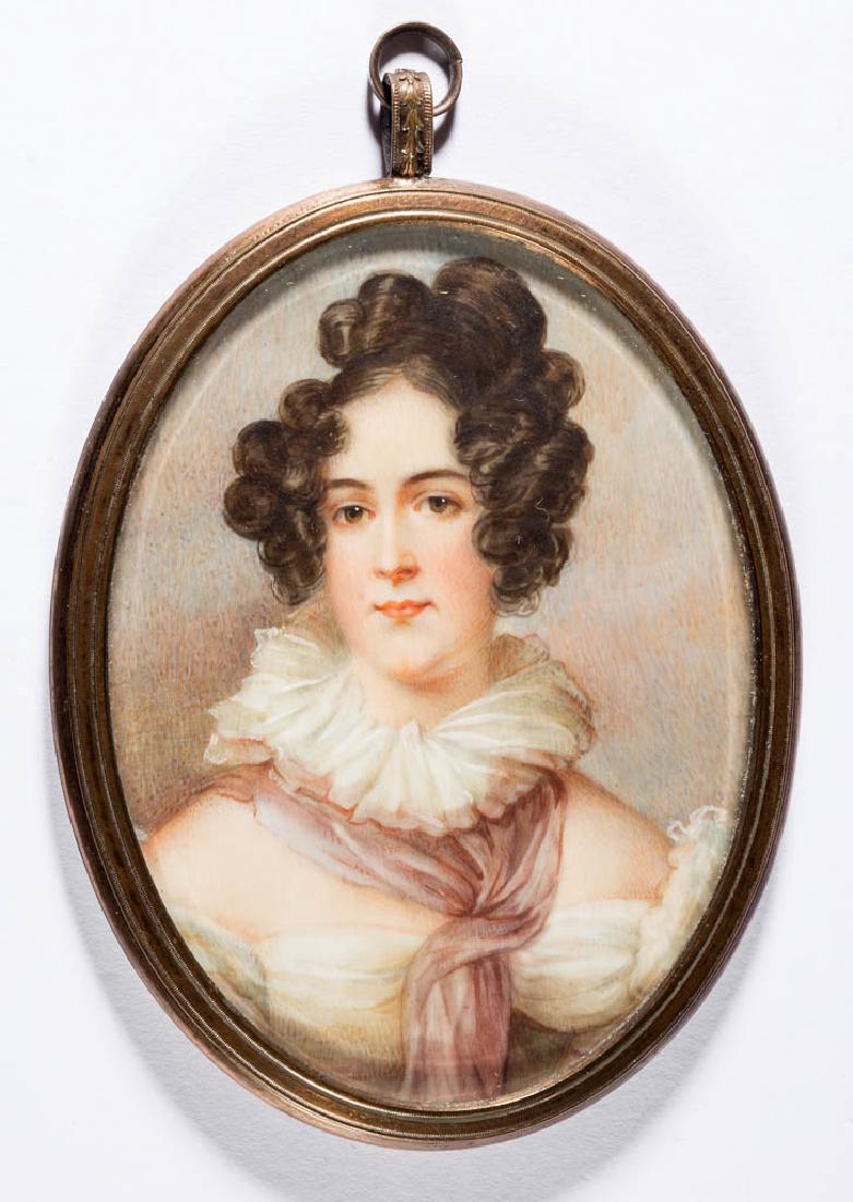 BRITISH OR CONTINENTAL SCHOOL (19TH CENTURY) MINIATURE (1 of 2)