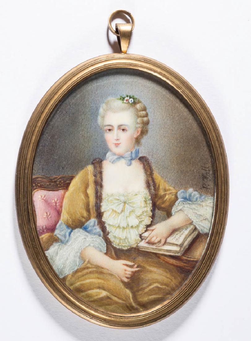 BRITISH OR CONTINENTAL SCHOOL (19TH CENTURY) MINIATURE (1 of 2)