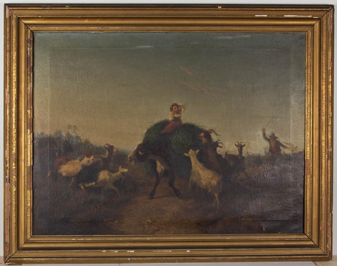 ANTONIO MILONE (ITALIAN, 1834-1919) PASTORAL LANDSCAPE (1 of 5)